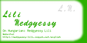 lili medgyessy business card